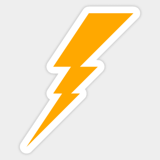 Lightning Bolt geometric Yellow Symbol Sticker